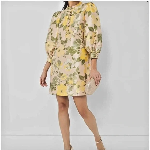 NWT Tuckernuck Pomander Place Dress XXL Daylily Jacquard Samantha Mini Floral - Picture 1 of 16